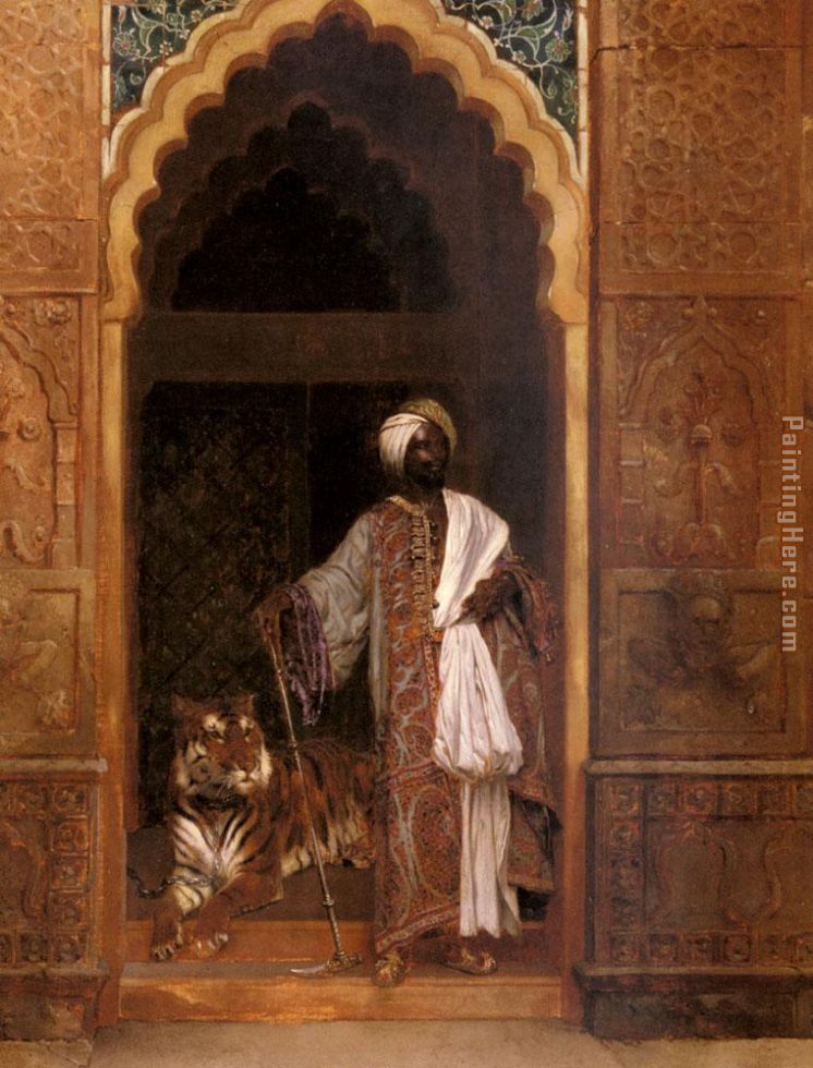 The Palace Guard painting - Rudolf Ernst The Palace Guard art painting